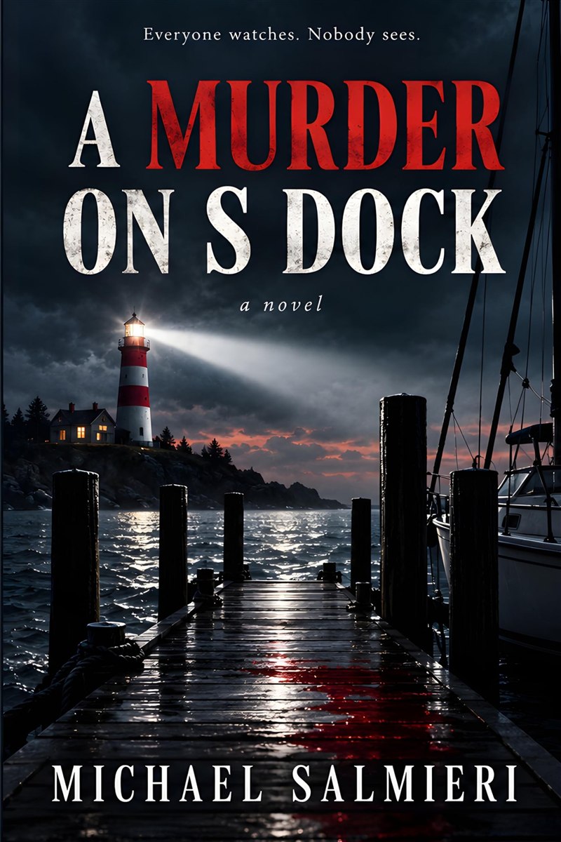 A Murder on S Dock book cover, a mystery by Michael Salmieri