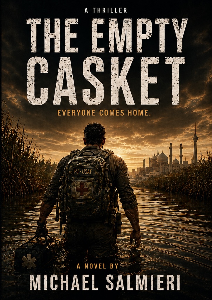 The Empty Casket book cover, a novel by Michael Salmieri